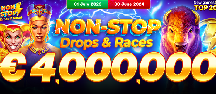 €4,000,000 – Non-Stop Drops & Races – Playson