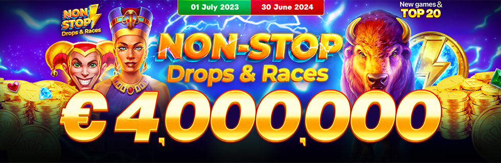 €4,000,000 – Non-Stop Drops & Races – Playson